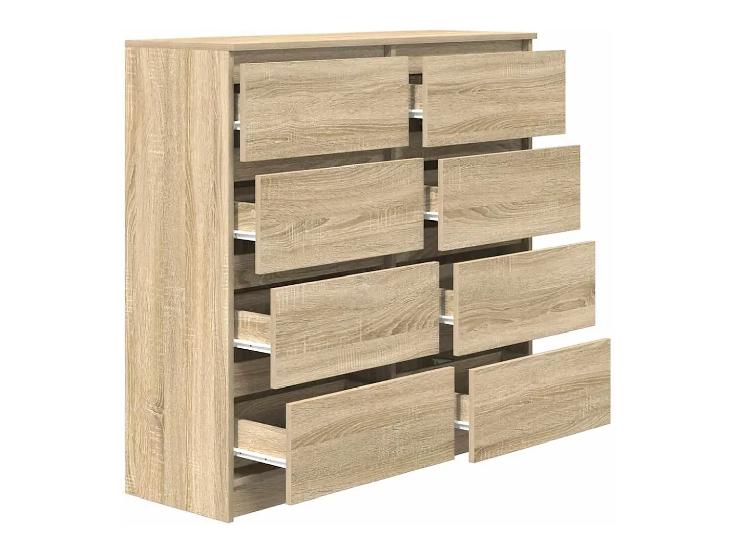 Aparador de madera de ingeniería roble Sonoma 100x35x99 cm