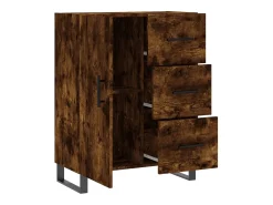 Aparador de madera de ingeniería roble ahumado 69,5x34x90 cm