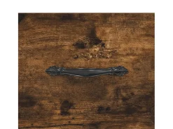 Aparador de madera de ingeniería roble ahumado 69,5x34x90 cm
