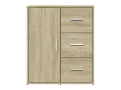 Aparador de madera de ingeniería 2 uds roble Sonoma 60x31x70 cm ES877922