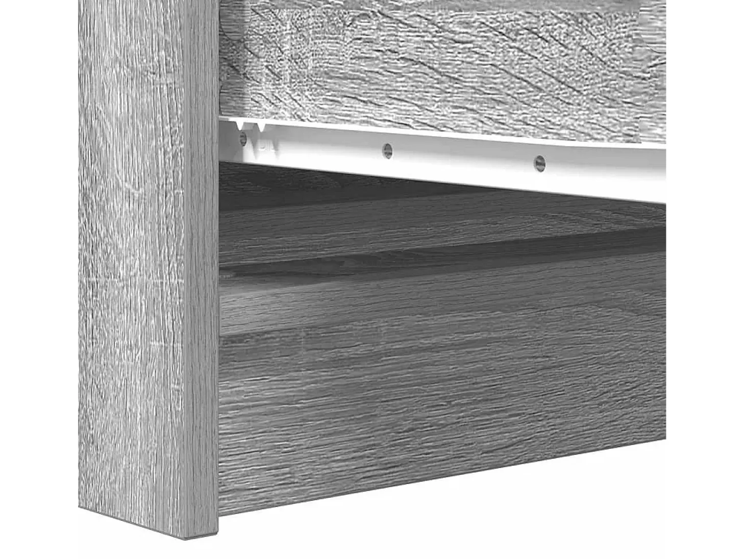 Aparador de madera de ingeniería gris sonoma 100x35x76 cm