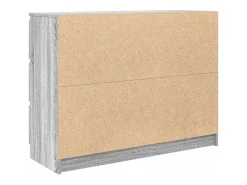 Aparador de madera de ingeniería gris sonoma 100x35x76 cm