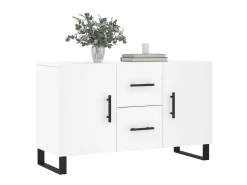 Aparador de madera de ingeniería blanco 100x36x60 cm ES37793