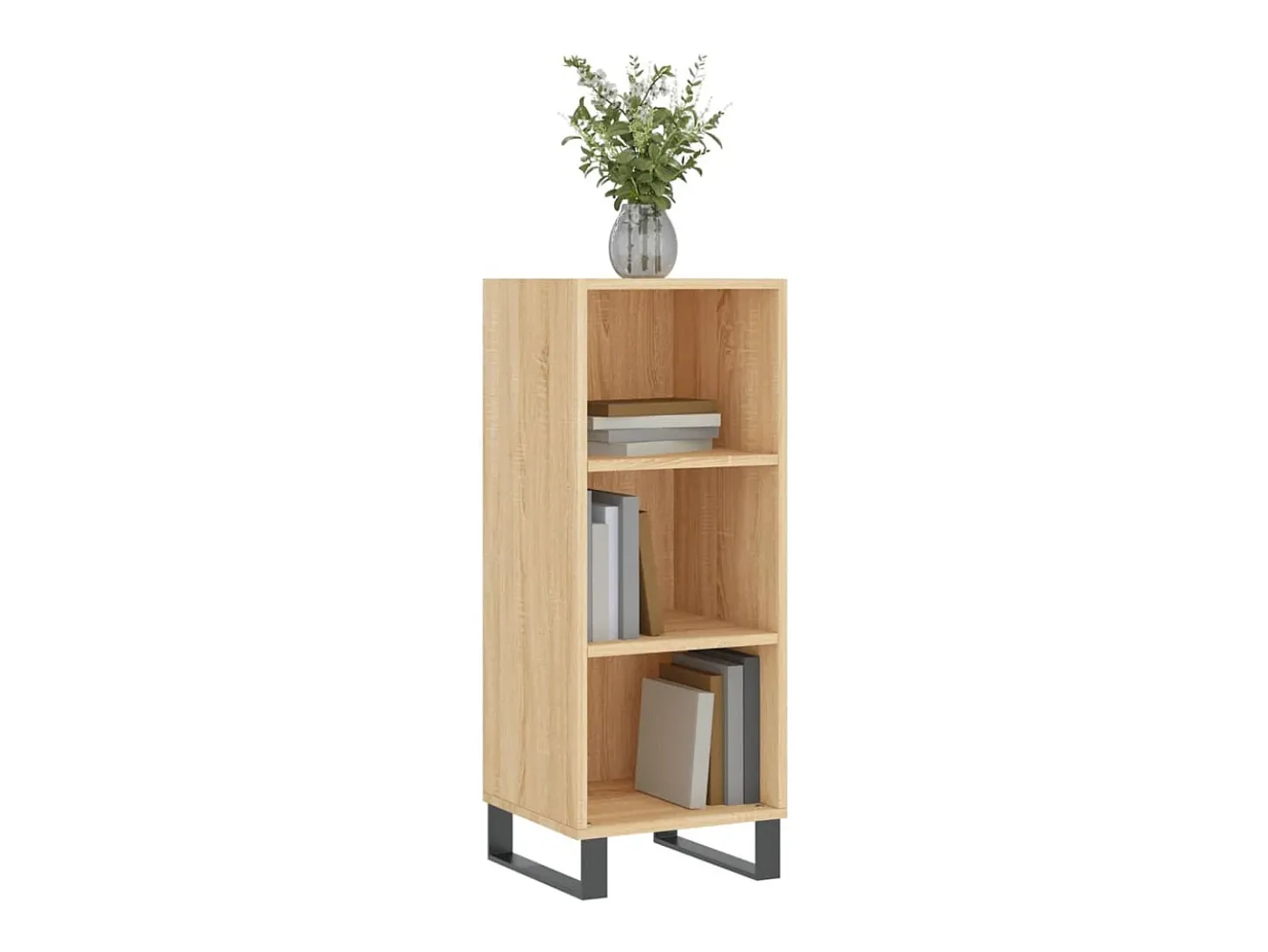 Aparador de madera de ingeniería roble Sonoma 34,5x32,5x90 cm