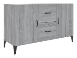 Aparador de madera de ingeniería gris Sonoma 100x36x60 cm