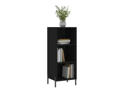 Aparador de madera de ingeniería negro 34,5x32,5x90 cm ES12314