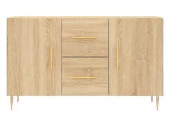 Aparador de madera de ingeniería roble Sonoma 100x36x60 cm