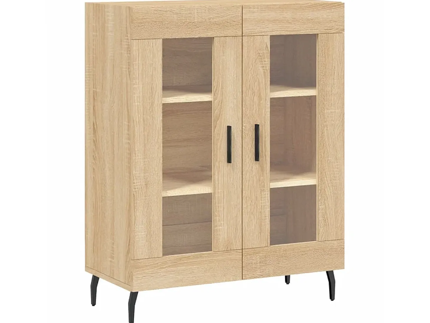 Aparador de madera de ingeniería roble Sonoma 69,5x34x90 cm ES27174