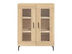 Aparador de madera de ingeniería roble Sonoma 69,5x34x90 cm ES27174