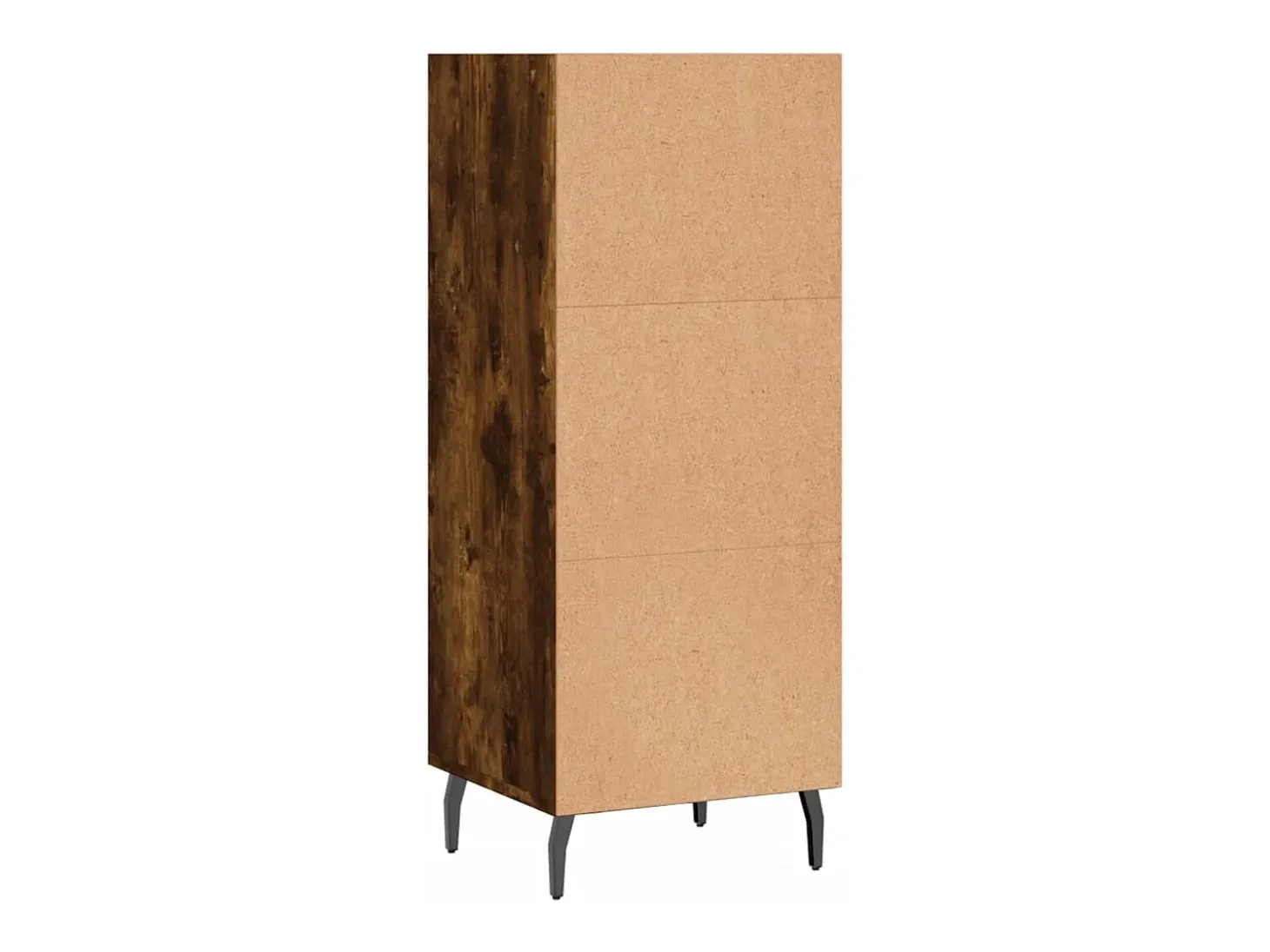 Aparador de madera de ingeniería roble ahumado 34,5x32,5x90 cm