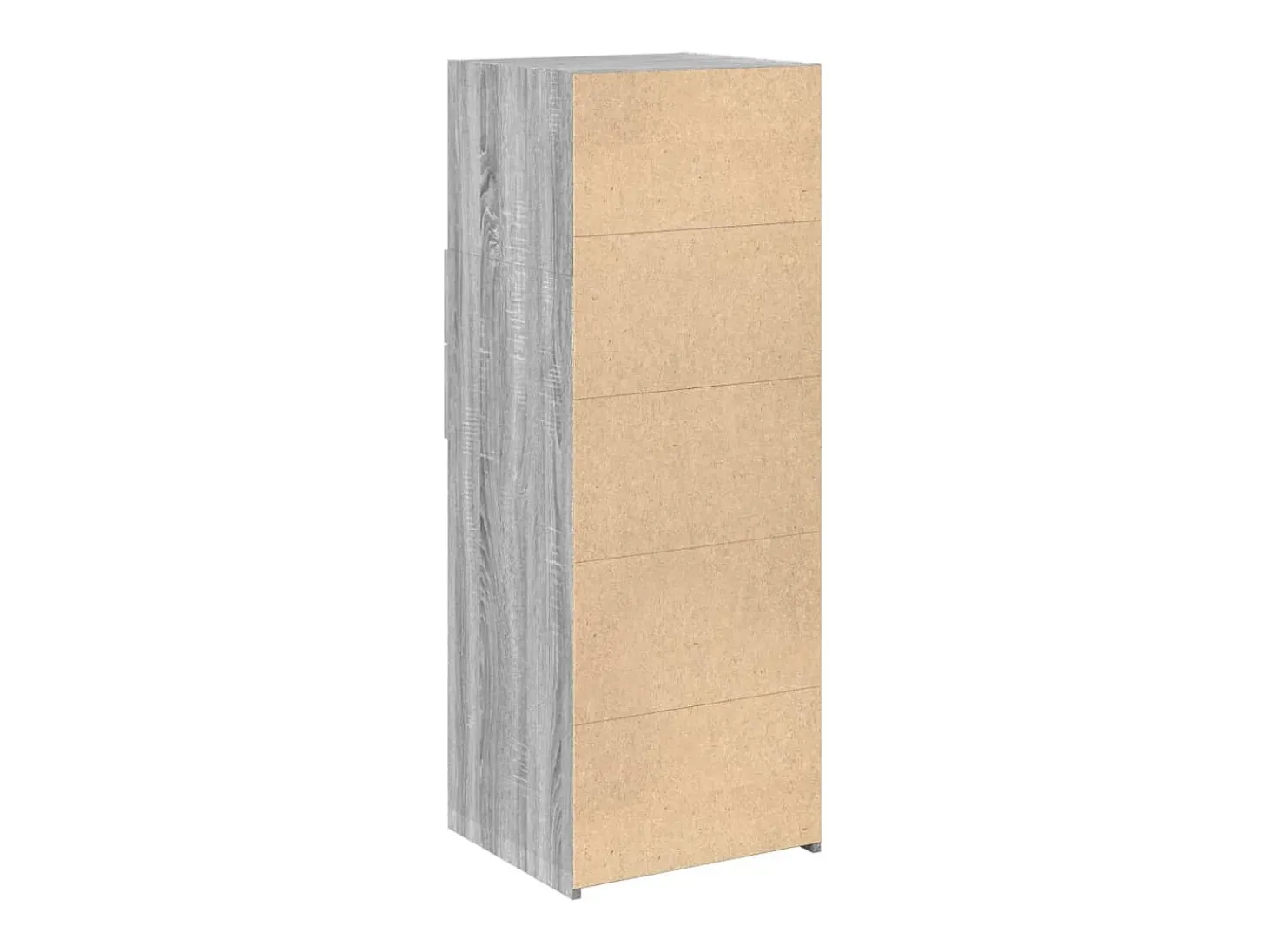 Aparador de madera de ingeniería gris Sonoma 30x42,5x93 cm