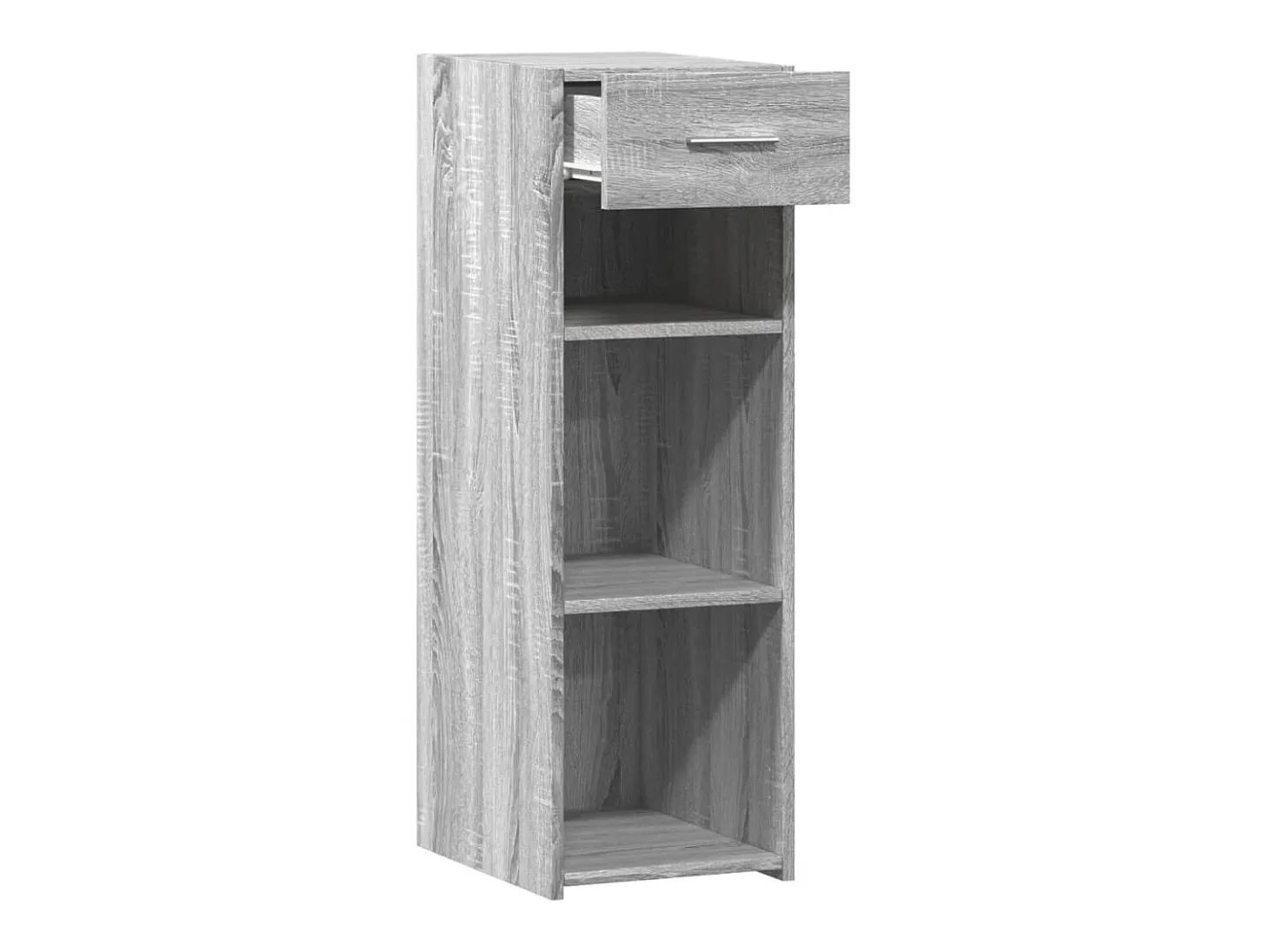 Aparador de madera de ingeniería gris Sonoma 30x42,5x93 cm