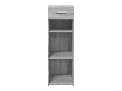 Aparador de madera de ingeniería gris Sonoma 30x42,5x93 cm