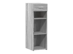 Aparador de madera de ingeniería gris Sonoma 30x42,5x93 cm