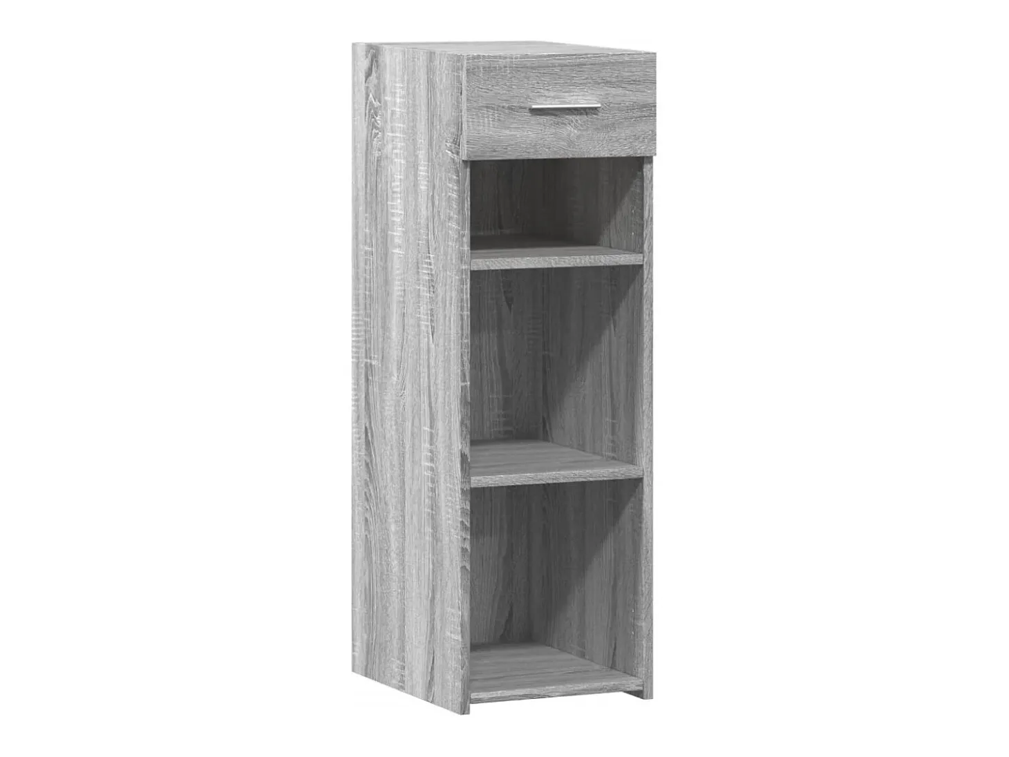 Aparador de madera de ingeniería gris Sonoma 30x42,5x93 cm