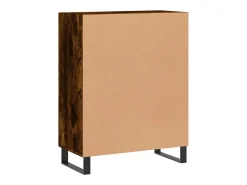 Aparador de madera de ingeniería roble ahumado 69,5x34x90 cm