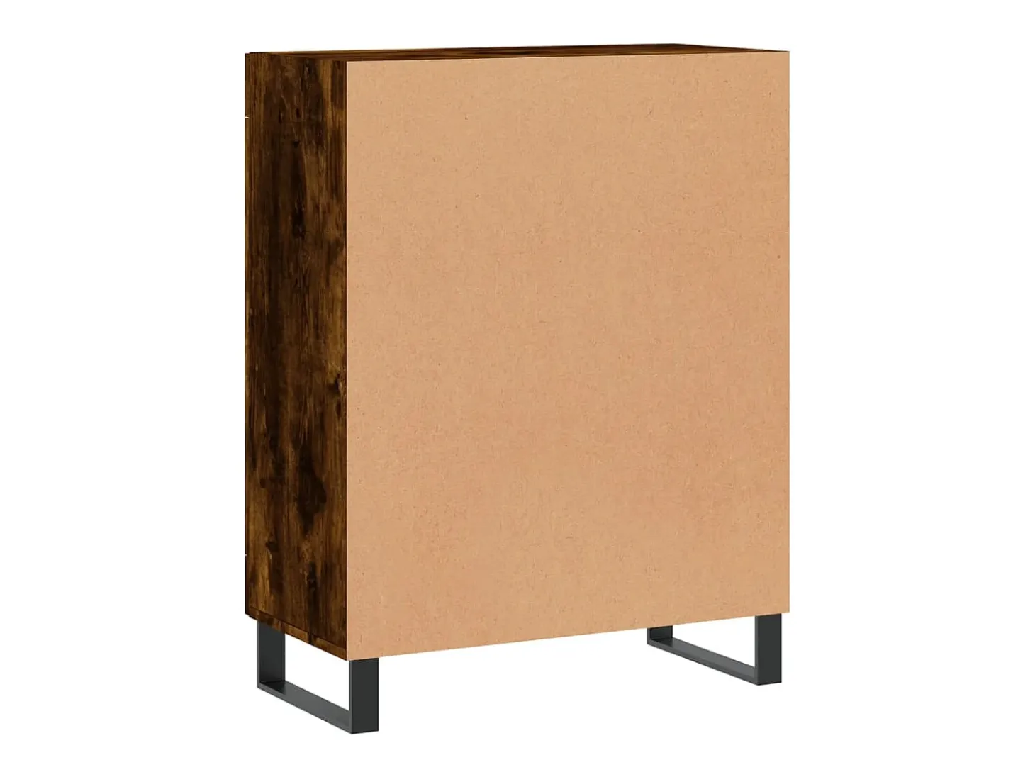 Aparador de madera de ingeniería roble ahumado 69,5x34x90 cm