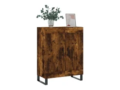 Aparador de madera de ingeniería roble ahumado 69,5x34x90 cm