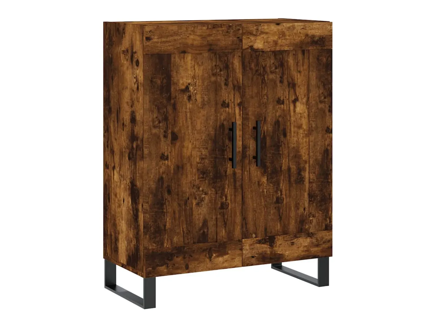 Aparador de madera de ingeniería roble ahumado 69,5x34x90 cm
