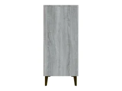 Aparador de madera de ingeniería gris Sonoma 90x34x80 cm