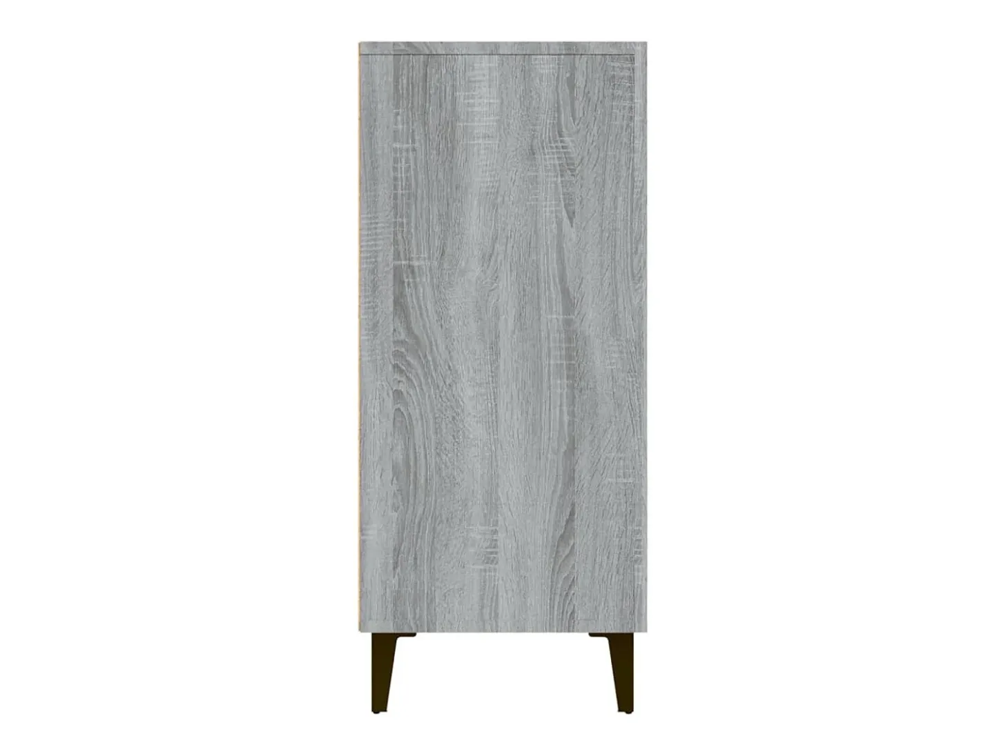 Aparador de madera de ingeniería gris Sonoma 90x34x80 cm