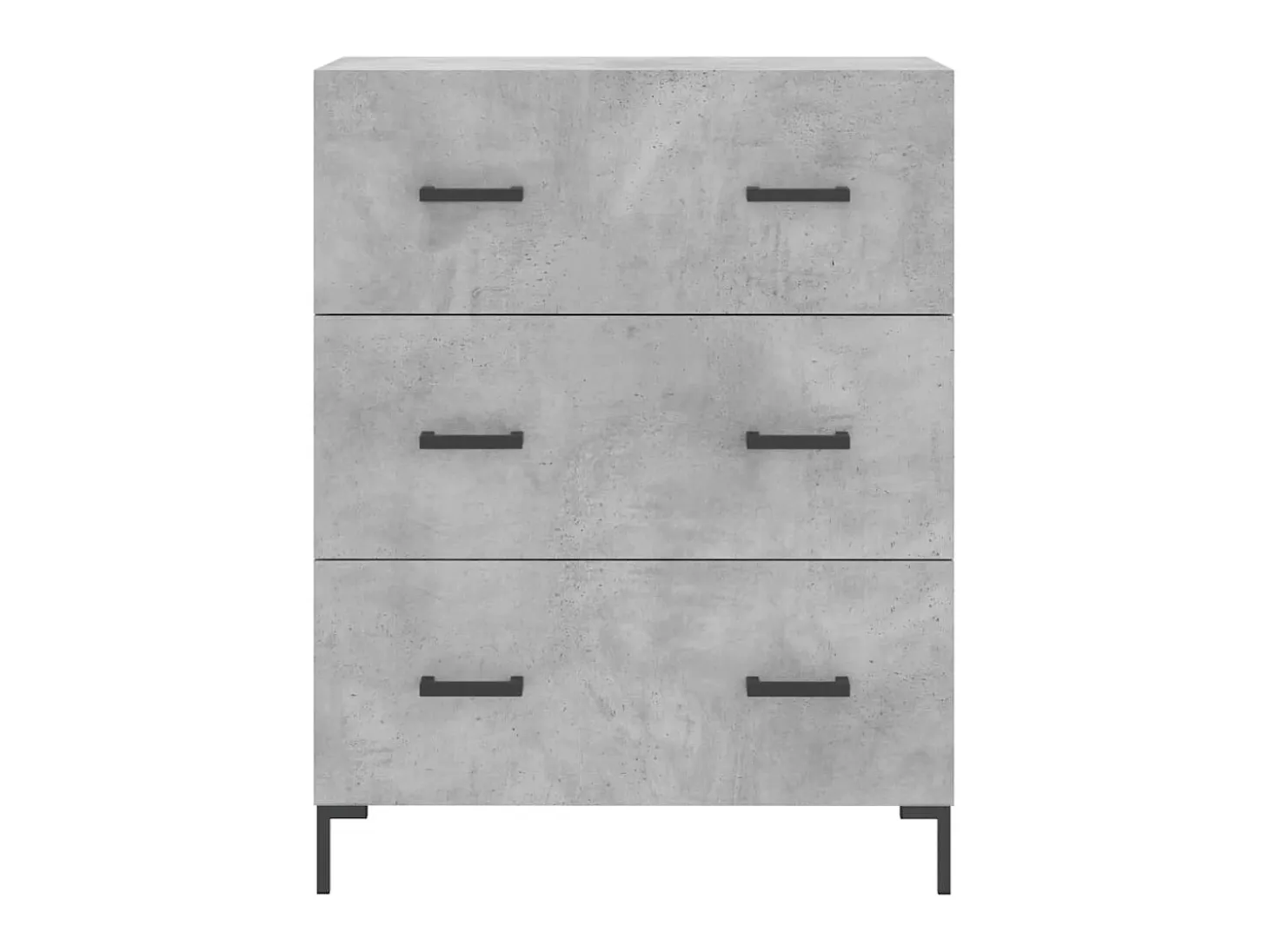 Aparador de madera de ingeniería gris hormigón 69,5x34x90 cm ES23285
