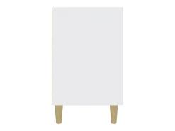 Aparador de madera de ingeniería blanco 100x36x60 cm ES19095