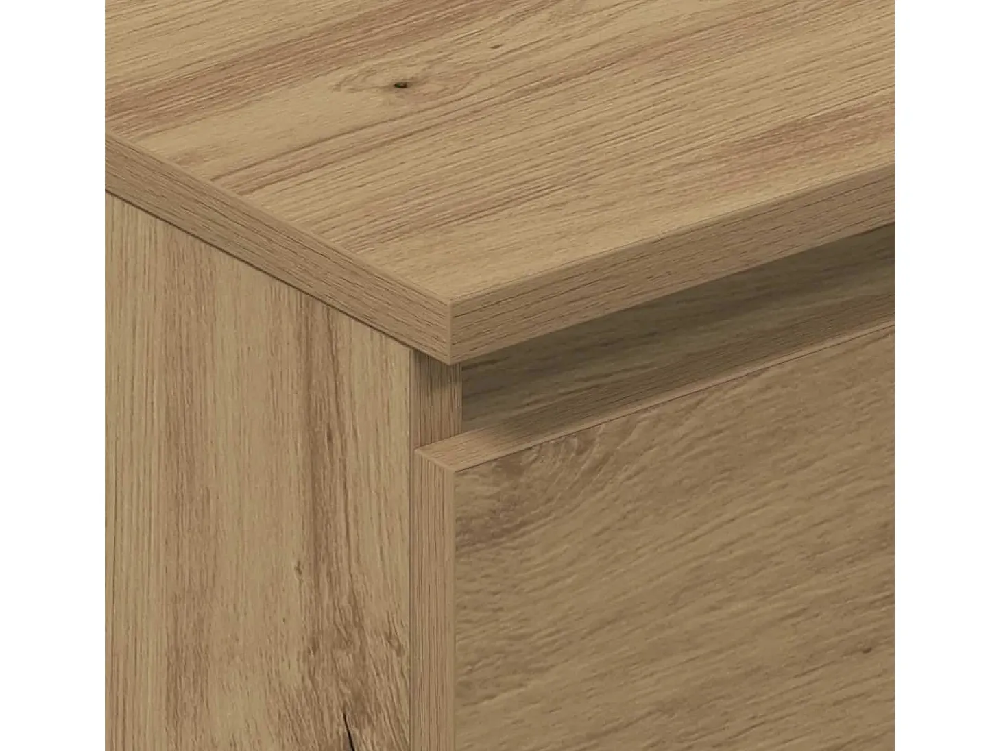 Aparador de madera de ingeniería roble artisan 60x35x98,5 cm