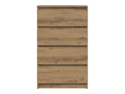 Aparador de madera de ingeniería roble artisan 60x35x98,5 cm