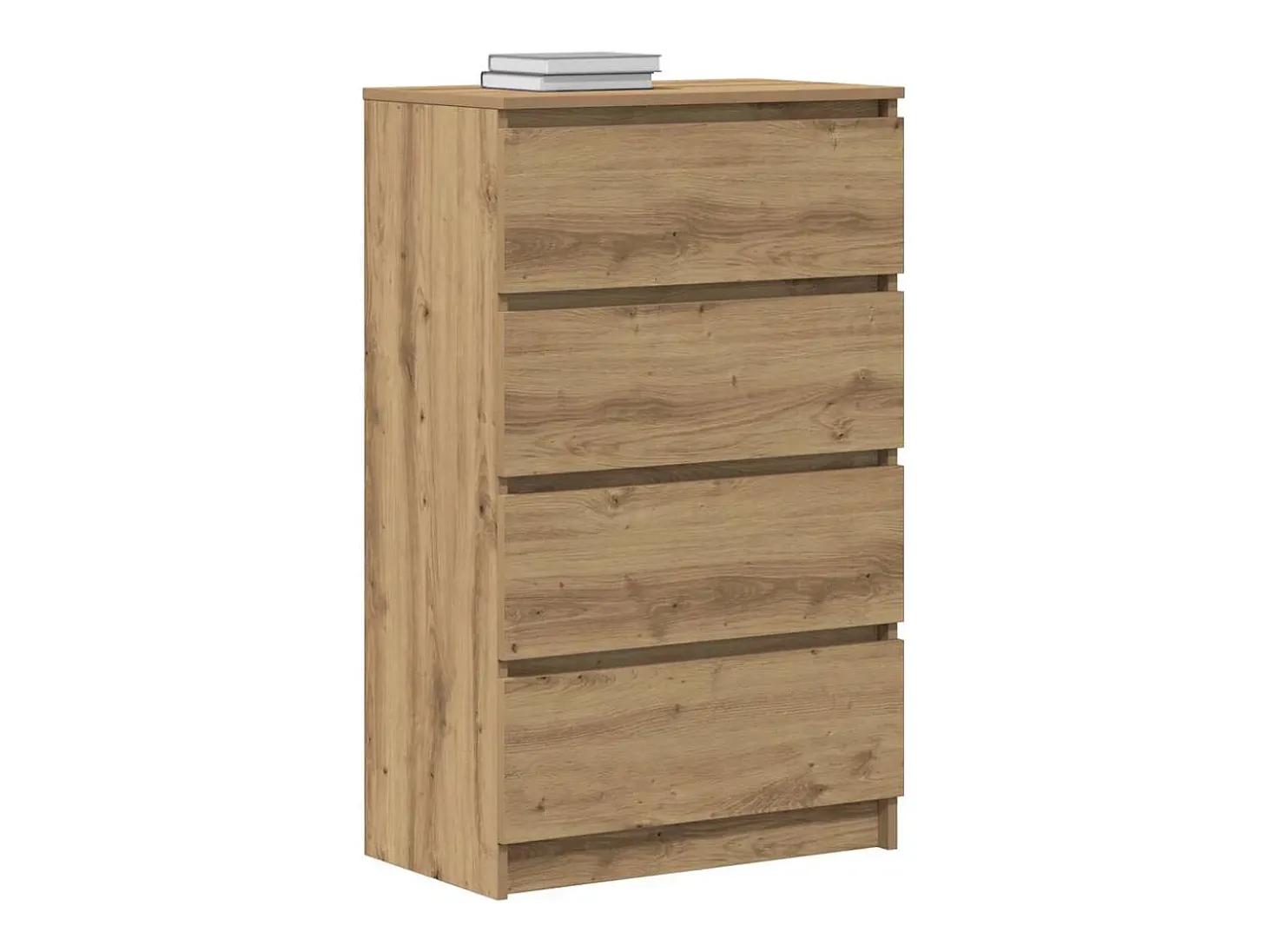 Aparador de madera de ingeniería roble artisan 60x35x98,5 cm