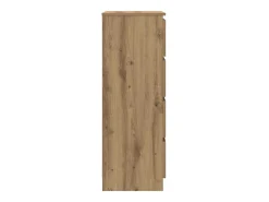 Aparador de madera de ingeniería roble artisan 60x35x98,5 cm