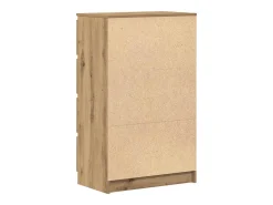 Aparador de madera de ingeniería roble artisan 60x35x98,5 cm