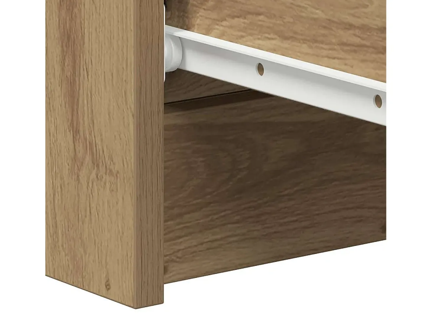 Aparador de madera de ingeniería roble artisan 60x35x98,5 cm