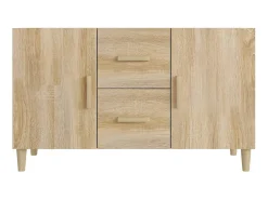 Aparador de madera de ingeniería roble Sonoma 100x36x60 cm ES81846