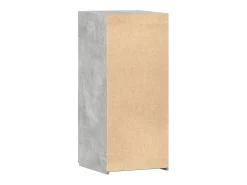 Aparador de madera de ingeniería gris hormigón 40x42,5x93 cm