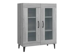 Aparador de madera de ingeniería gris Sonoma 69,5x34x90 cm ES38216