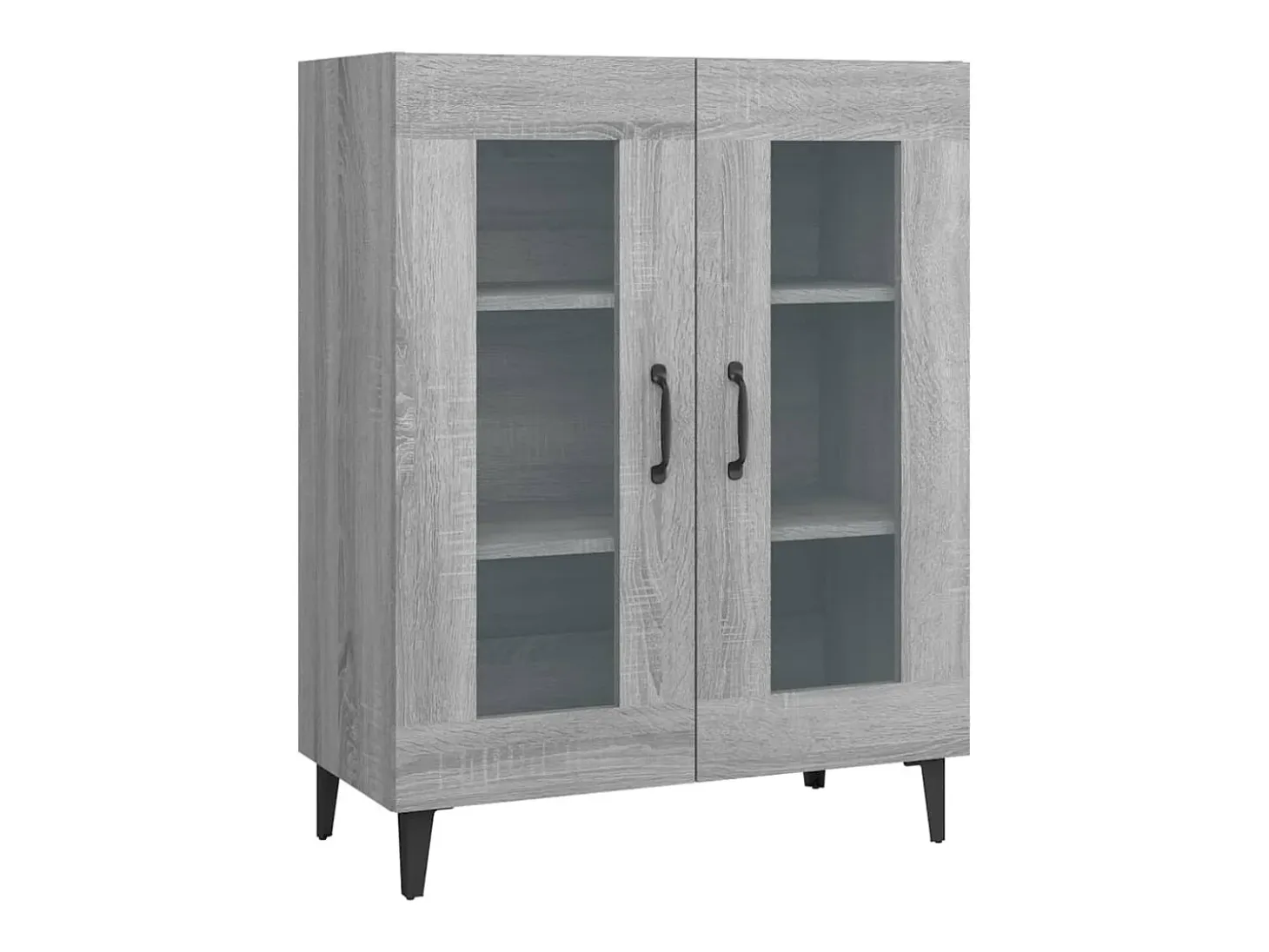 Aparador de madera de ingeniería gris Sonoma 69,5x34x90 cm ES38216