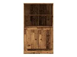 Aparador de madera de ingeniería envejecido 60x35,5x103,5 cm