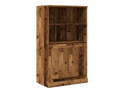 Aparador de madera de ingeniería envejecido 60x35,5x103,5 cm