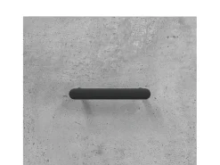 Aparador de madera de ingeniería gris hormigón 100x36x60 cm