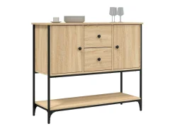 Aparador de madera de ingeniería roble Sonoma 100x36x85 cm
