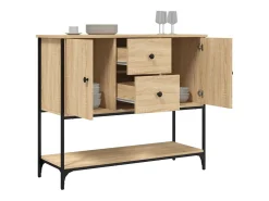 Aparador de madera de ingeniería roble Sonoma 100x36x85 cm