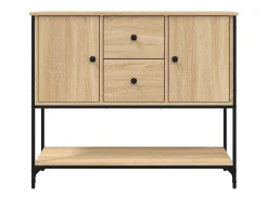 Aparador de madera de ingeniería roble Sonoma 100x36x85 cm