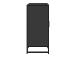 Aparador de madera de ingeniería negro 92x35x76 cm