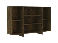 Aparador de madera de ingeniería roble ahumado 120x30x75 cm ES33669