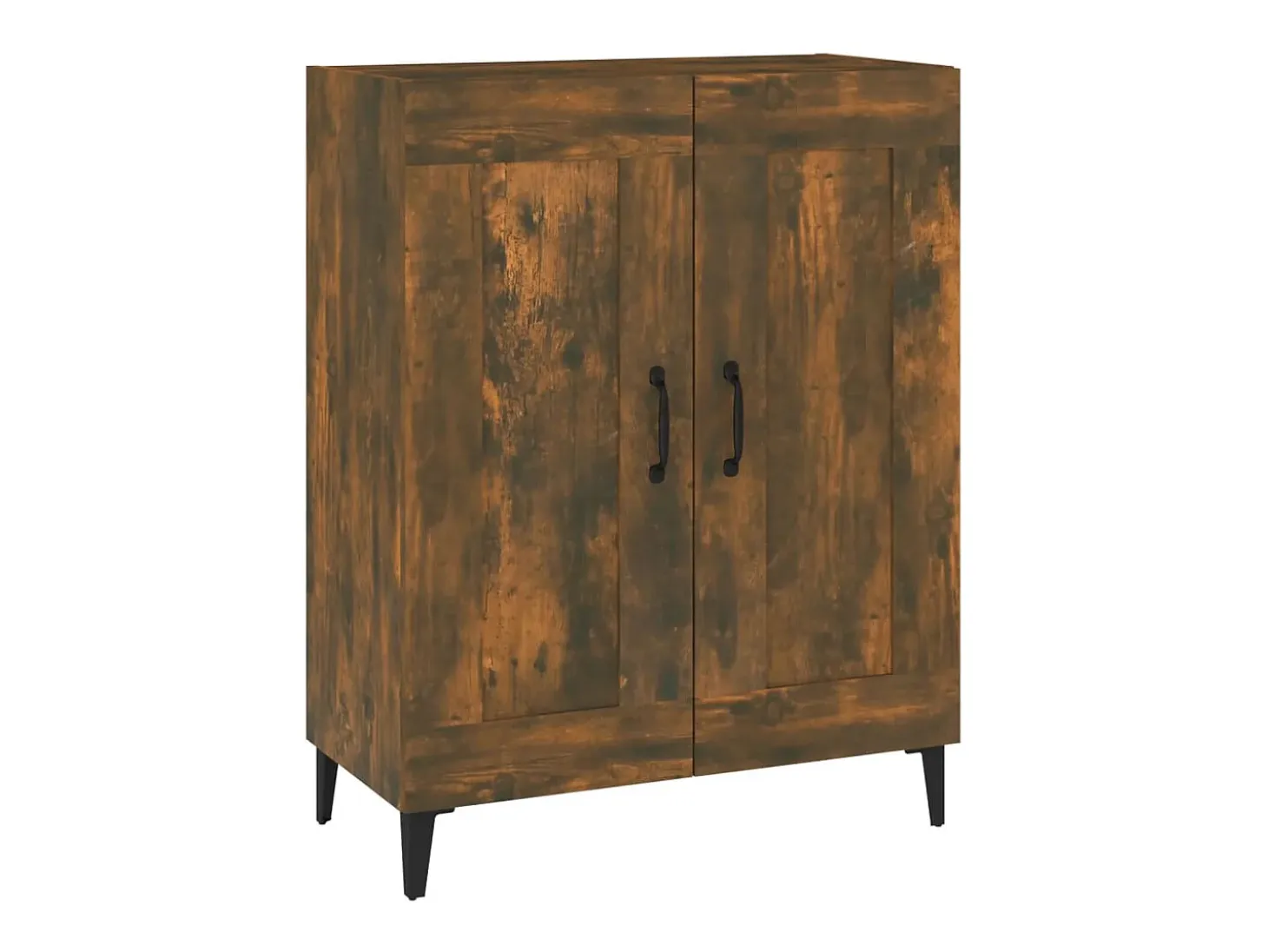 Aparador de madera de ingeniería roble ahumado 69,5x34x90 cm ES34392