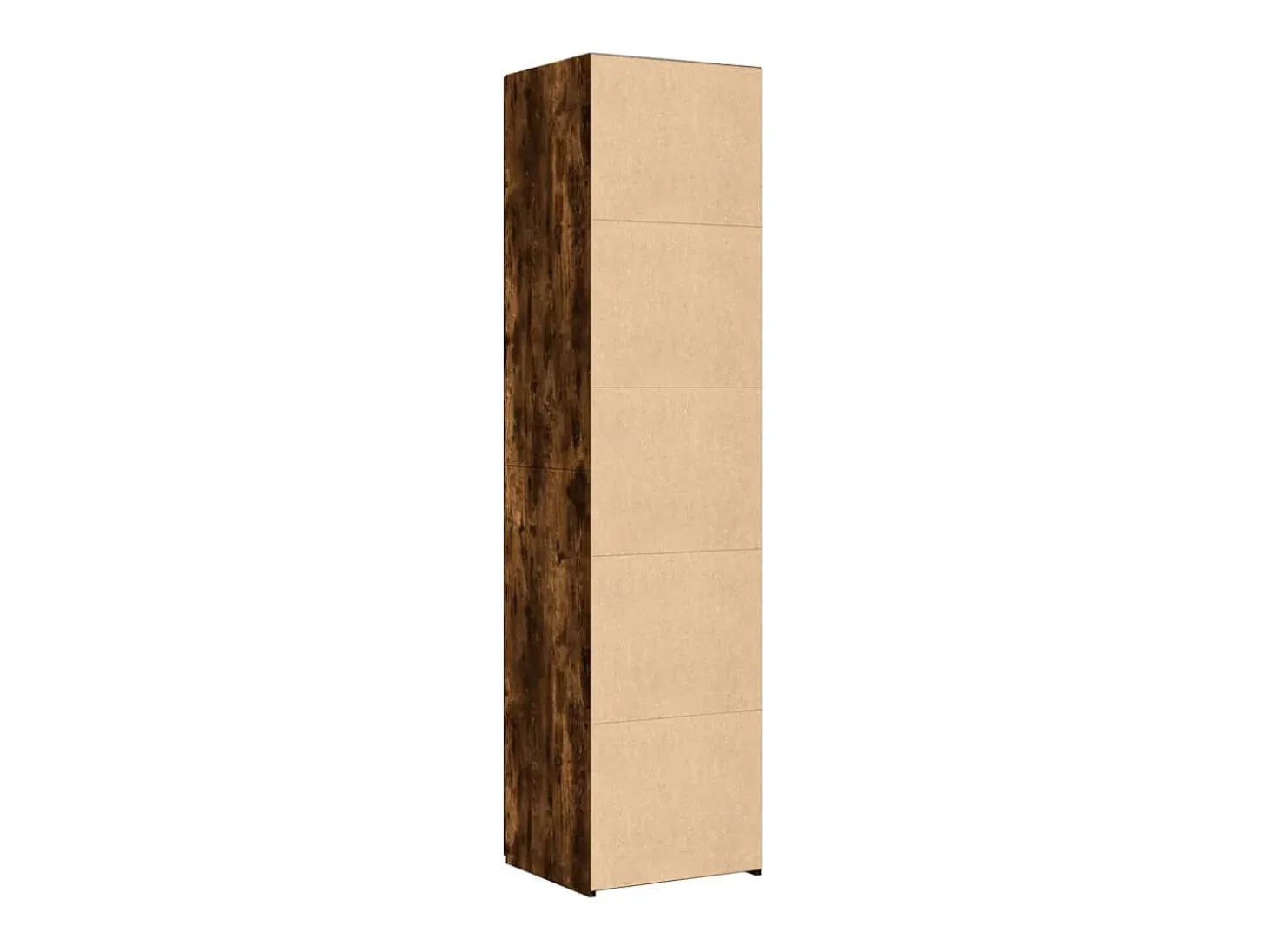 Aparador de madera de ingeniería roble ahumado 45x42,5x185 cm
