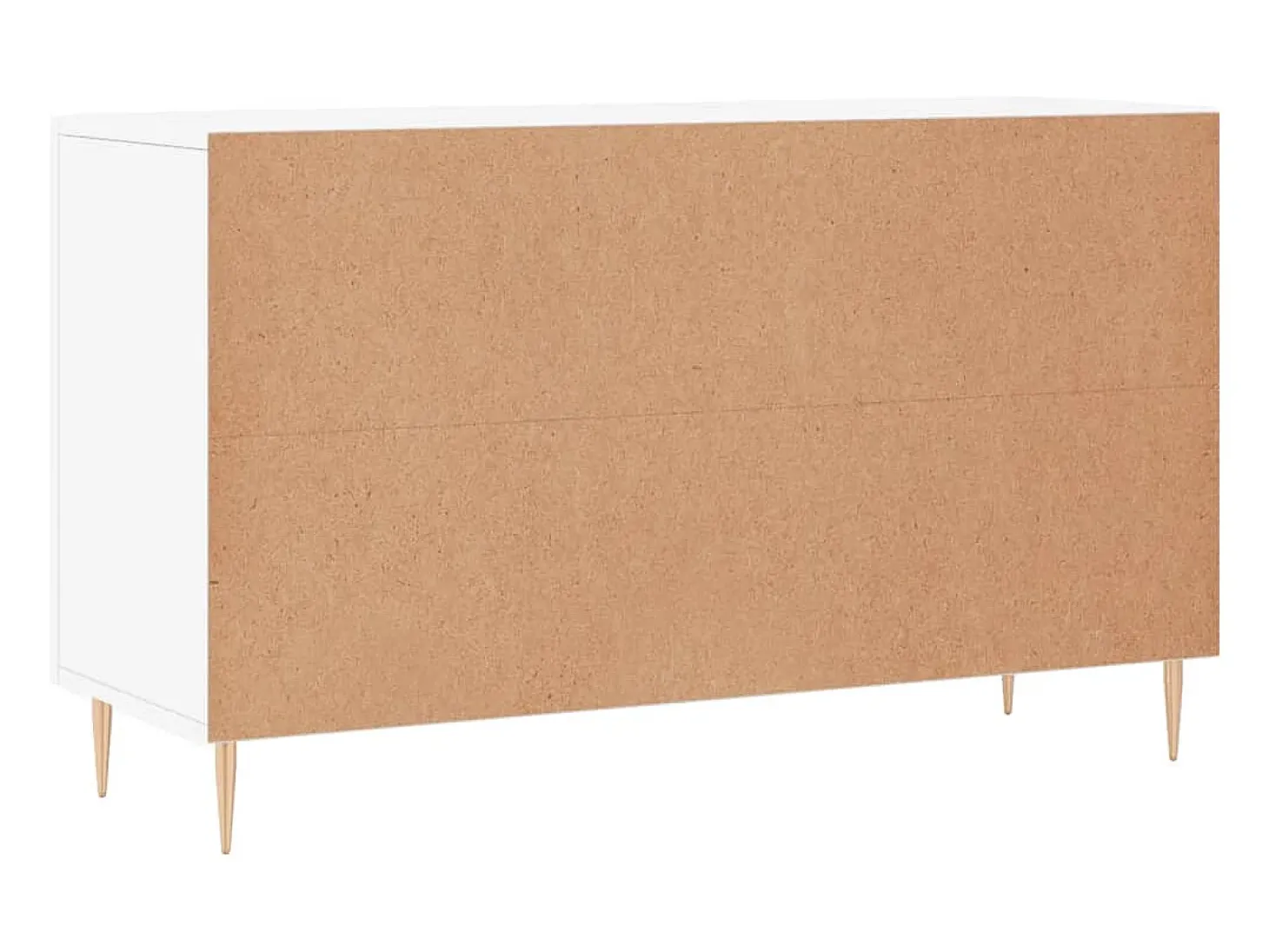 Aparador de madera de ingeniería blanco 100x36x60 cm