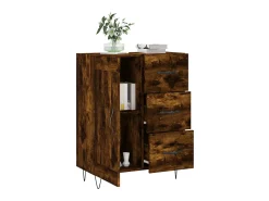 Aparador de madera de ingeniería roble ahumado 69,5x34x90 cm ES36537