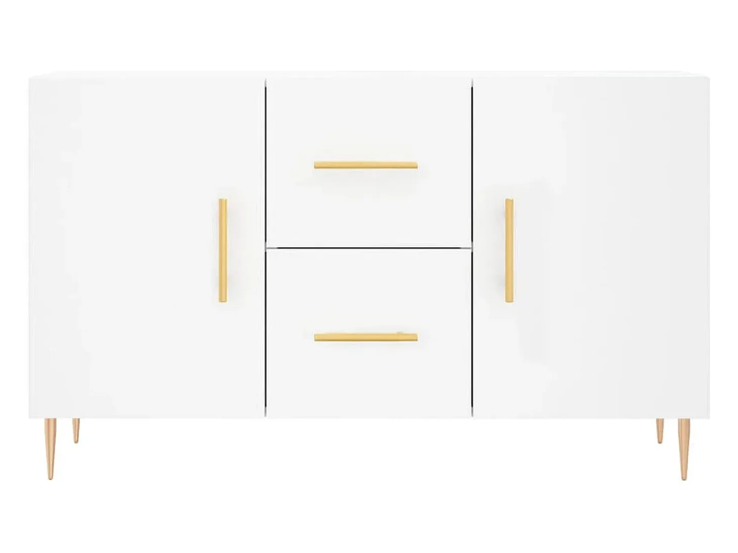 Aparador de madera de ingeniería blanco 100x36x60 cm